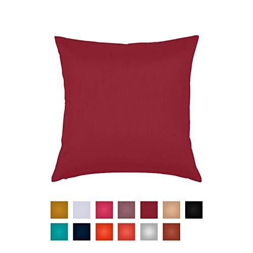 Faux Silk Square Throw Pillow Cover